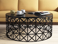 Selin salontafel | 100% melamine | zwart - afbeelding 1 van  4