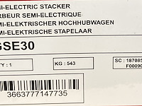 Semi-elektrische stapelaar 1500kg - afbeelding 5 van  6