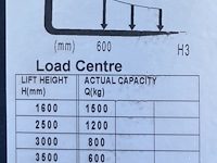 Semi-elektrische stapelaar 1,5t - afbeelding 2 van  6