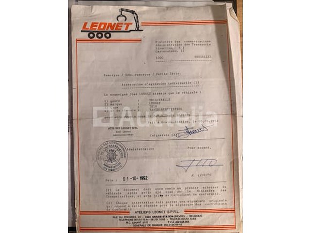 Semi-trailer leonet tr18 (1992-vin:ya9tr18xb92137206) - afbeelding 14 van  28