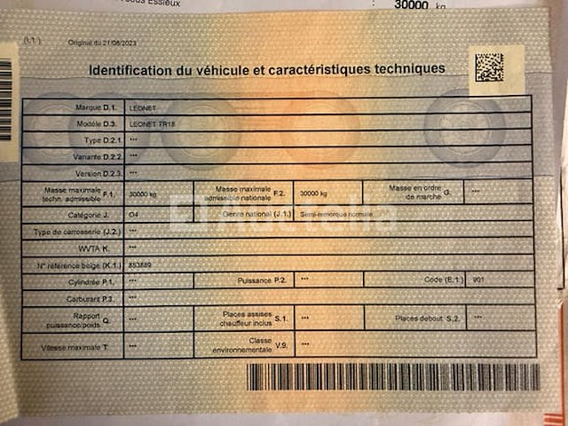 Semi-trailer leonet tr18 (1992-vin:ya9tr18xb92137206) - afbeelding 18 van  28