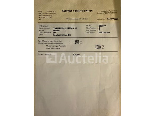 Semi-trailer leonet tr18 (1992-vin:ya9tr18xb92137206) - afbeelding 25 van  28