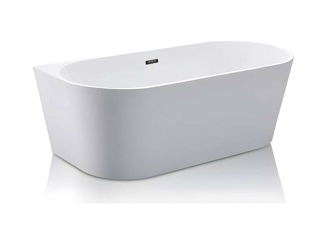 Semi-vrijstaand bad - 200l - 149,5 x 75 x 58 cm - wit - acryl - afbeelding 3 van  7