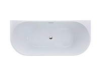 Semi-vrijstaand bad - 200l - 149,5 x 75 x 58 cm - wit - acryl - afbeelding 5 van  7