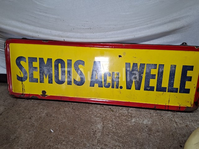 Semois emailleerde plaque ach. welle - afbeelding 1 van  1