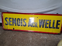Semois emailleerde plaque ach. welle