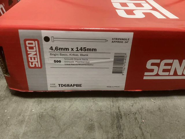 Senco accessoires td 4,6 x 145 blank sencote 24° glad 500 stuks (2x) - afbeelding 1 van  3