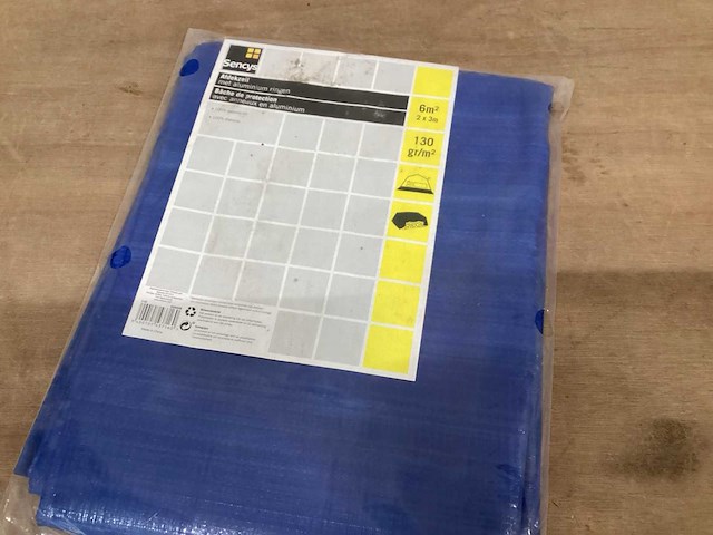 Sencys dekzeil 2x3 m, blauw (6x) - afbeelding 1 van  3