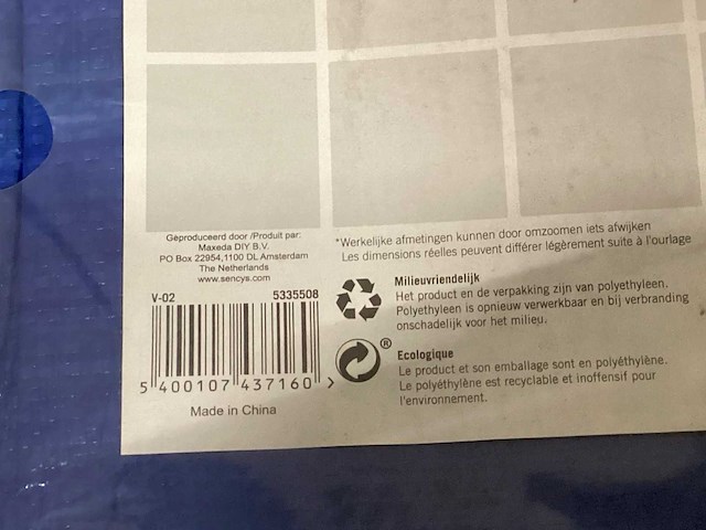 Sencys dekzeil 2x3 m, blauw (6x) - afbeelding 3 van  3