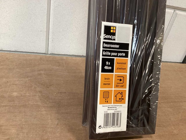 Sencys dubbelzijdige deurroosterset, bruin (70x) - afbeelding 5 van  5