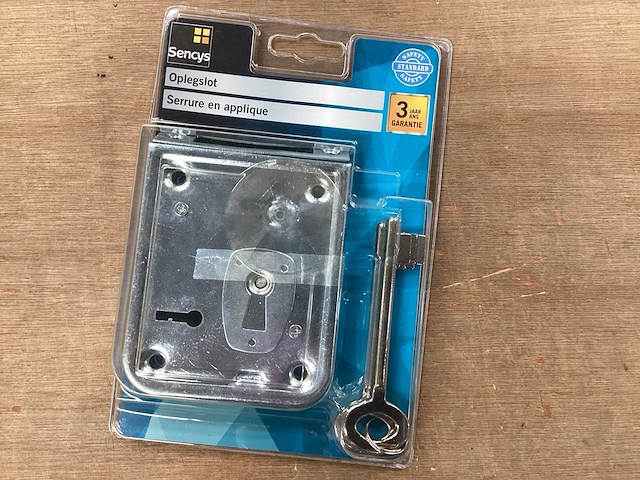 Sencys oplegslot met 2 sleutels (12x) - afbeelding 1 van  5