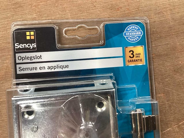 Sencys oplegslot met 2 sleutels (12x) - afbeelding 3 van  5