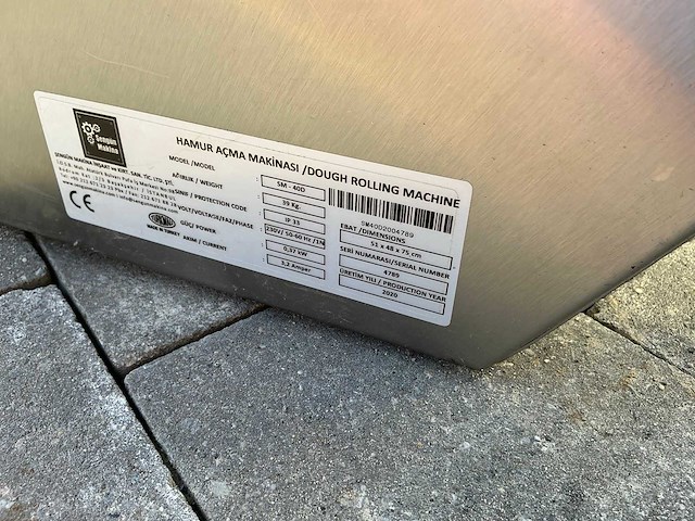 Senguin makina sm-400 deegrolmachine - afbeelding 7 van  7