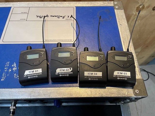 Sennheiser - ew300 iem g2 - draadloze in-ear zenderset (4x) - afbeelding 2 van  4