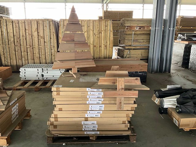 Sens-line pjotr wooden christmas tree kerst- & seizoensartikelen (16x) - afbeelding 2 van  5