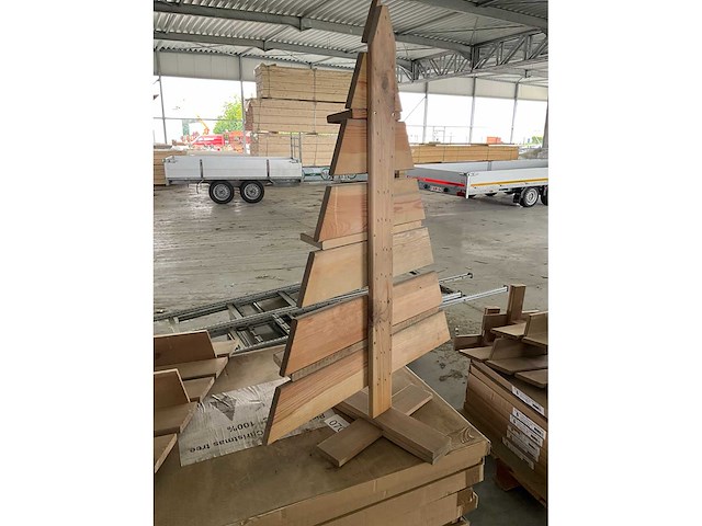 Sens-line pjotr wooden christmas tree kerst- & seizoensartikelen (16x) - afbeelding 4 van  5