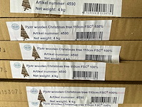 Sens-line pjotr wooden christmas tree kerst- & seizoensartikelen (16x) - afbeelding 5 van  5