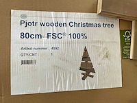 Sens-line pjotr wooden christmas tree kerst- & seizoensartikelen (18x) - afbeelding 3 van  6