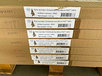 Sens-line pjotr wooden christmas tree kerst- & seizoensartikelen (18x) - afbeelding 5 van  6