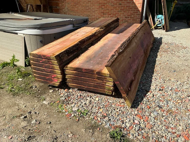 Sequoiadendron boomstamplanken - 300 cm - ca. 52 mm dik - afbeelding 1 van  10