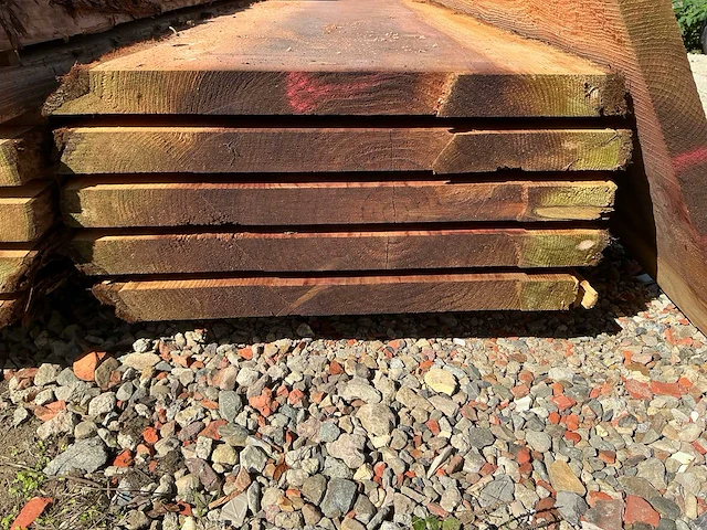 Sequoiadendron boomstamplanken - 300 cm - ca. 52 mm dik - afbeelding 8 van  10