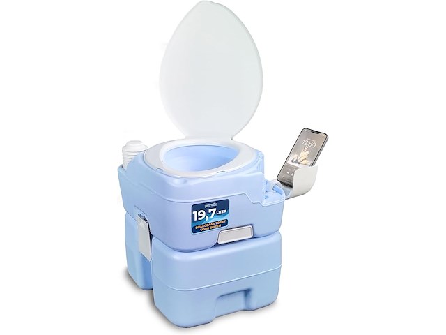 Serenelife draagbaar toilet - afbeelding 1 van  6