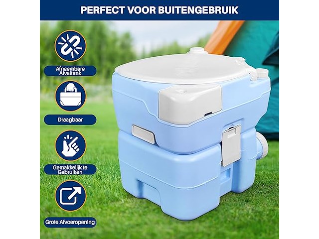 Serenelife draagbaar toilet - afbeelding 5 van  6