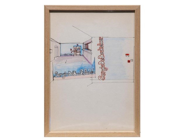 Sergio de beukelaer - originele tekening - afbeelding 1 van  1