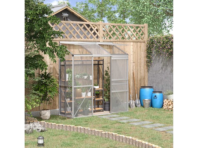 Serre adossée serre de jardin fenêtres ouvrables - afbeelding 2 van  7