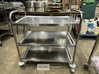 Serveerkar rvs - afbeelding 2 van  3