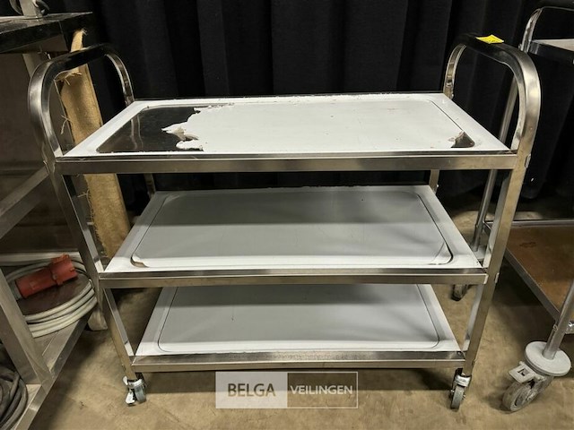 Serveerkar rvs - afbeelding 2 van  2