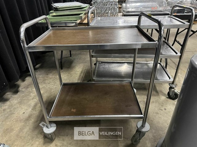 Serveerkar rvs - afbeelding 2 van  2