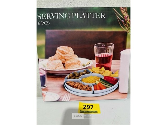 Serveerschotel met 6 vakken - afbeelding 3 van  3