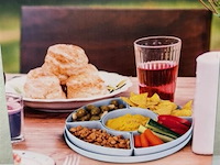 Serveerschotel met 6 vakken - afbeelding 3 van  3