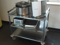 Serveerwagen in rvs