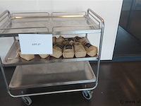 Serveerwagen in rvs