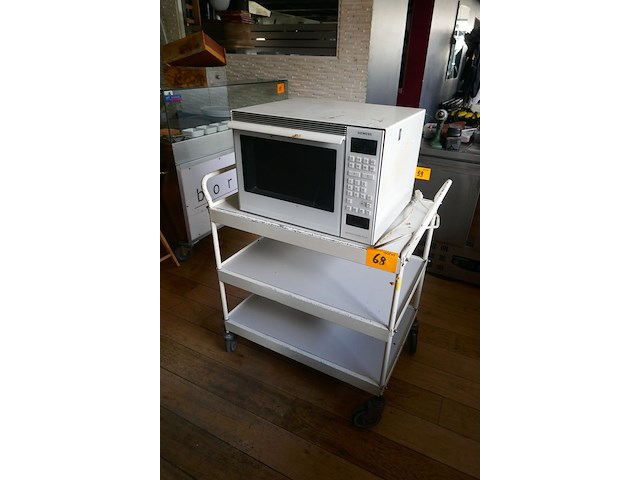 Serveerwagen + mini-oven - afbeelding 1 van  4
