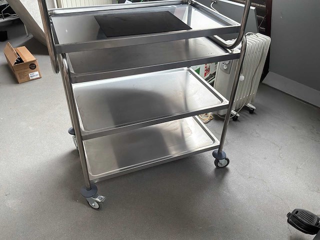 Serveerwagen rvs (2x) - afbeelding 3 van  3