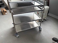 Serveerwagen rvs (2x) - afbeelding 3 van  3