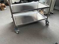 Serveerwagen rvs (2x) - afbeelding 2 van  3
