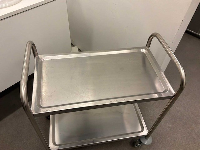 Serveerwagen rvs (3x) - afbeelding 2 van  3