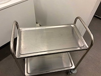 Serveerwagen rvs (3x) - afbeelding 2 van  3