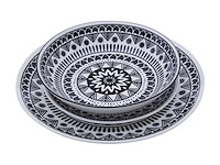 Service de table 12 pièces noir et blanc - afbeelding 7 van  10