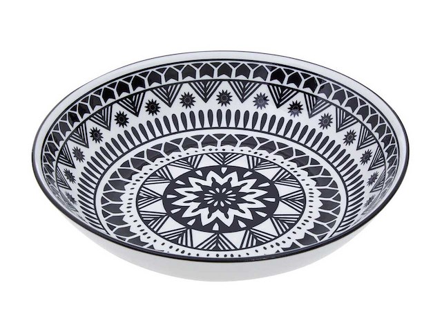 Service de table 12 pièces noir et blanc - afbeelding 5 van  10