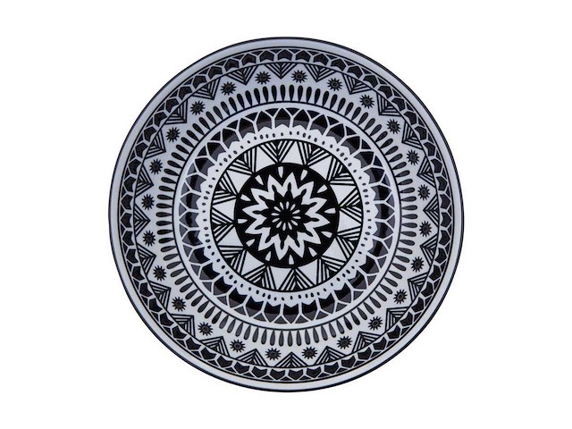 Service de table 12 pièces noir et blanc - afbeelding 6 van  10