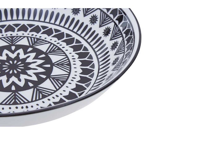 Service de table 12 pièces noir et blanc - afbeelding 8 van  10