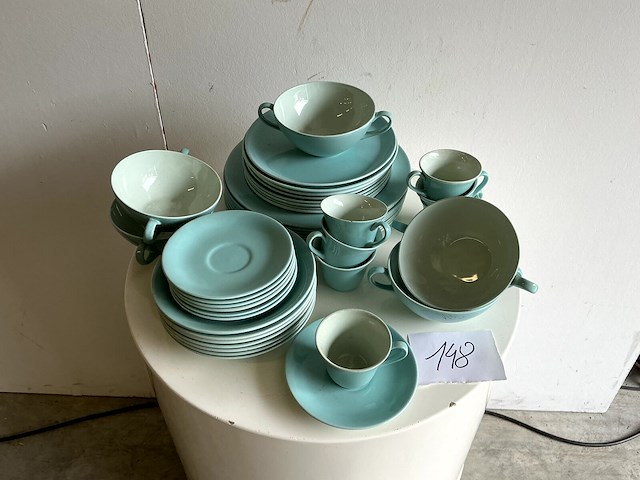 Servies in fijn porselein - afbeelding 1 van  1