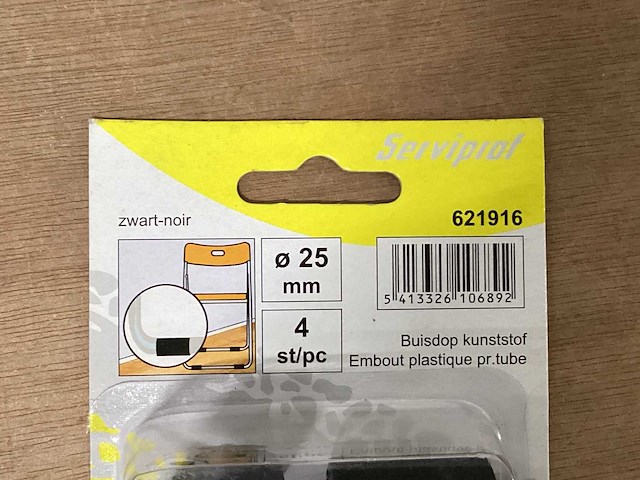 Serviprof buisdop 25 mm zwart (310x) - afbeelding 3 van  4