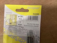 Serviprof deurstopper 35 mm, schroefbevestiging (186x) - afbeelding 2 van  4
