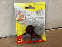 Serviprof meubelglijder met nagel, 28 mm (450x) - afbeelding 1 van  3